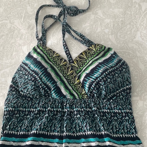 Athleta Marbella Blue-and-Yellow Dress, EUC - Picture 6 of 13